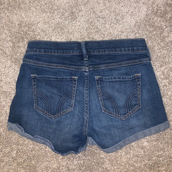 Hollister Dark Blue Jean shorts size 24 / 0 - Picture 9 of 10